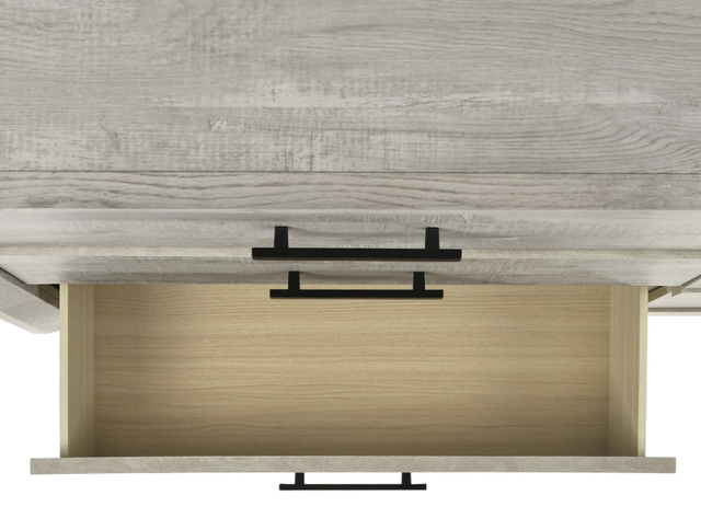 Elements International Ellen White Dresser and Mirror Set-2