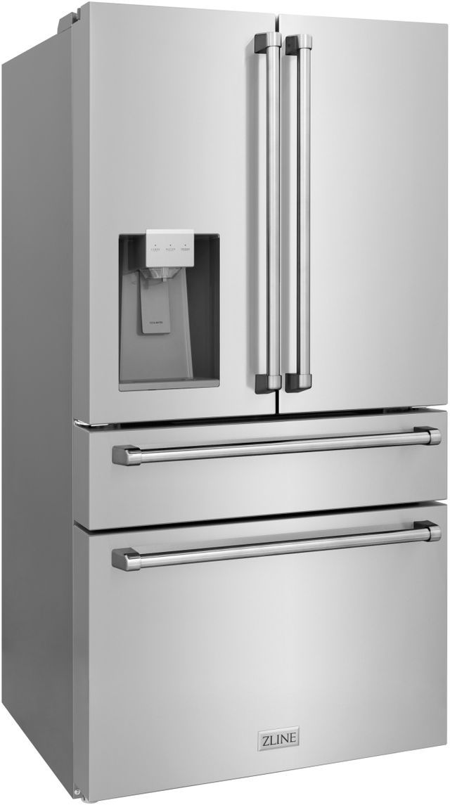ZLINE ENERGY STAR® 36" 21.6 Cu. Ft. Fingerprint Resistant Stainless Steel Counter Depth French Door Refrigerator-3