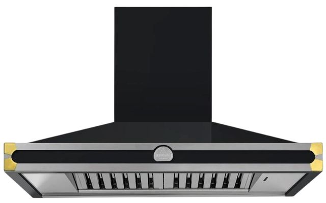 La Cornue CornuFé 110 43" Matte Black Wall Mounted Chimney Hood-0