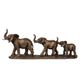 A & B Home Brown Elephant Family Statue-3