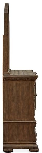 Magnussen Home® Durango Willadeene Brown Shaped Mirror-2