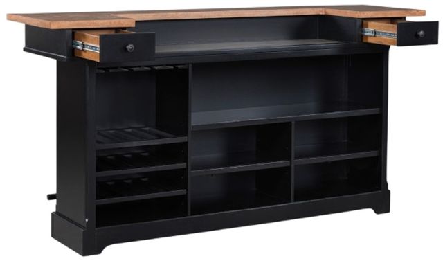 Signature Design by Ashley® Wildenauer Black/Brown Bar-4