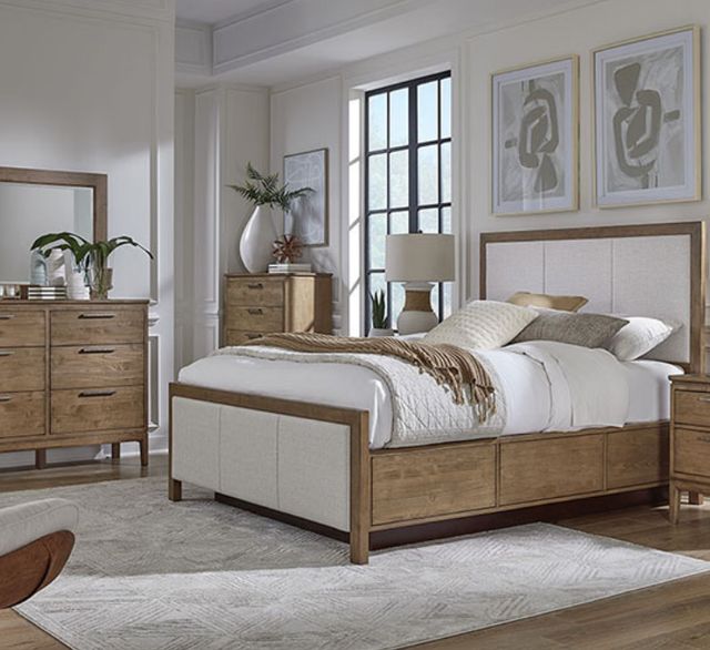 Whittier Wood® Furniture Bailey Almond 50" Low Dresser-1