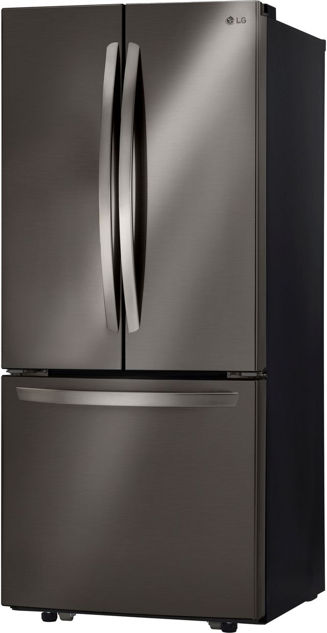 LG 30 in. 21.8 Cu. Ft. 3-Door French Door Refrigerator-Black Stainless Steel-3