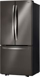 LG 30" 21.8 Cu. Ft. 3-Door French Door Refrigerator-Black Stainless Steel-2