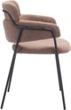 Zuo® Modern Marcel 2-Piece Black/Brown Dining Arm Chair Set-3