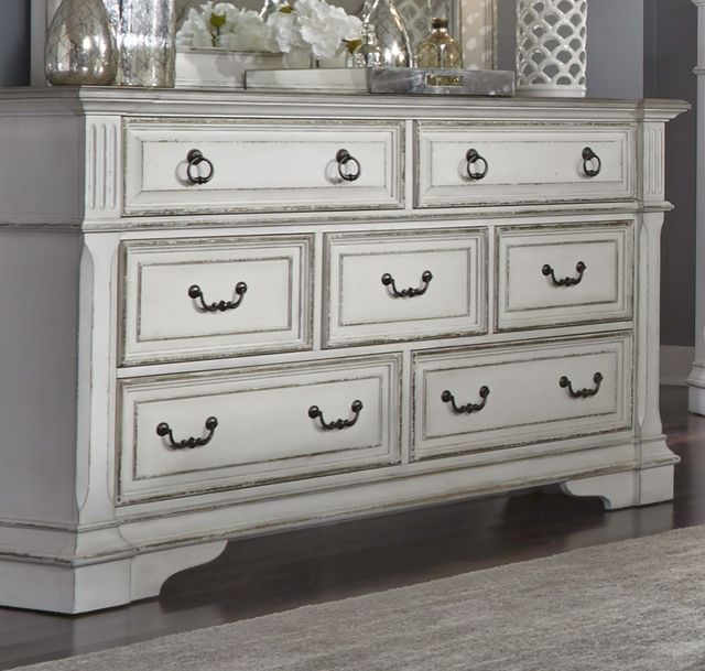 Liberty Furniture Abbey Park Antique White/Weathered Brown Dresser-1