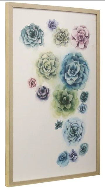 Stylecraft Beige/Blue/White Wall Art-0