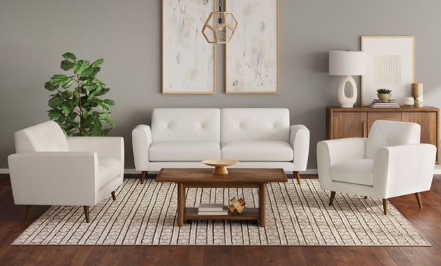 Elements International Sonata Ling Dian White Chair-1