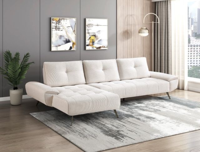 Homelegance® Dominic 2-Piece Beige Left-Arm Facing Sectional and Chaise-1