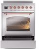 Ilve® Nostalgie II Series 30" Stainless Steel Pro Style Induction Range-1