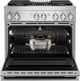 JennAir® NOIR™ 36" Stainless Steel Pro Style Dual Fuel Range-2