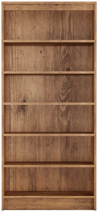 Perdue Woodworks Big Chester Saratoga Pine 6-Shelves Bookcase-1