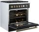 FORNO® Giovanni Series Alta Qualita 30" Black Pro Style Gas Range-4