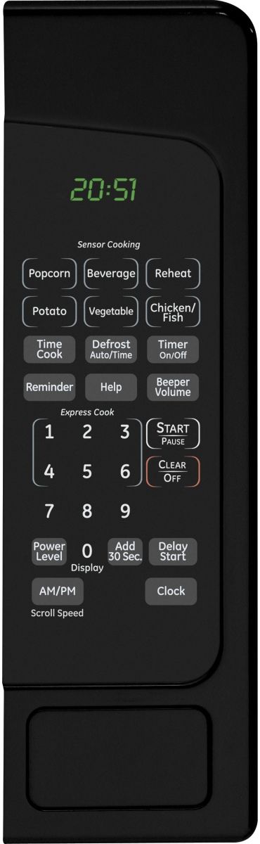 GE® 2.0 Cu. Ft. Black Countertop Microwave-1