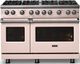 Viking® 5 Series 48" Blush Pro Style Gas (LP) Range with Polished Chrome Trim-3