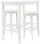 Linon Claridge 3-Piece White Bar Table Set-0