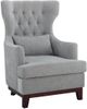 Mazin Furniture Adriano Light Gray Upholstered Accent Chair-0