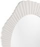 Bassett Mirror Petal Matte White Leaf Wall Mirror-2