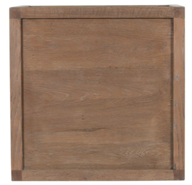 Porter International Designs Lowell Brown Square End Table-2