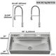 Forno Acqua MultiSINK Stainless Steel 45" Dual Mount 3-Level Workstation Sink with 2 Faucets and Glass Rinser-1