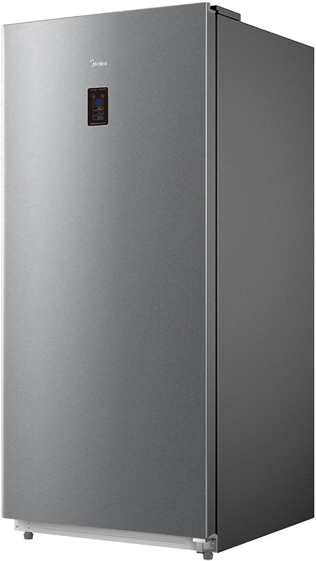 Midea® 13.8 Cu. Ft. Stainless Steel Garage Ready Convertible Upright Freezer-1