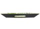 A & B Home Green Plastic Palm Print Rectangular Charger Plate-2