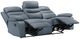 Homelegance® Hancock Blue Leather Double Manual Reclining Sofa-4