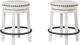 Signature Design by Ashley® Valebeck White Upholstered Swivel Bar Stool-3