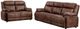 Coaster® Ellington 2-Piece Dark Brown Padded Arm Seating Set-0