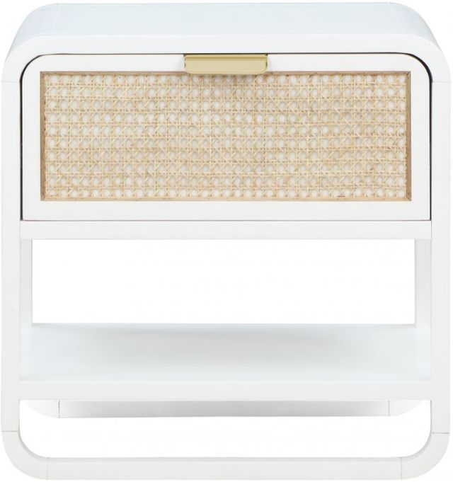 Meridian Furniture Sage White Nightstand-1