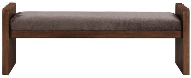 Meridian Furniture Sonia Brown/Walnut Bench-1