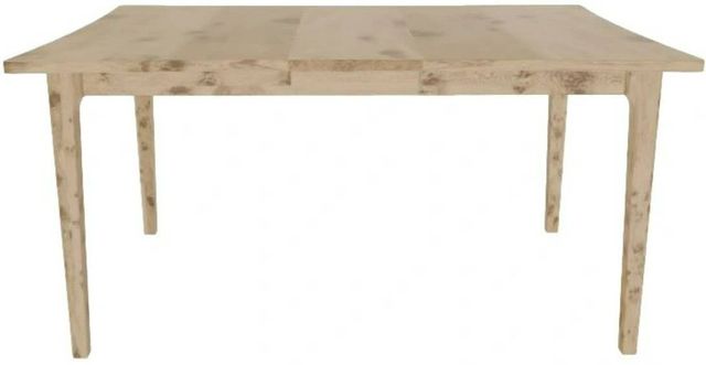 Mavin Customizable 42" x 48" Concave Extendable Dining Table with 12" Leaf-1