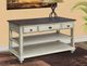 Cottage Creek Furniture Brockton Brown Sofa Table with Off-White Base-4