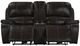 New Classic® Home Brookings Charcoal Power Reclining Console Loveseat with Power Headrest-3