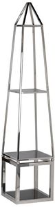 A & B Home Hovatter Black/Silver Accent Shelf-0