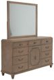 Michael Amini® Tangier Coast Desert Sand Dresser and Mirror-0