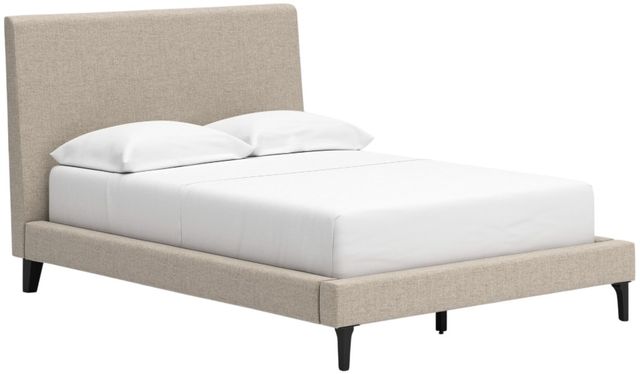 Signature Design by Ashley® Cielden Soft Gray Youth Full Upholstered Panel Bed-1