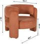 Stylecraft Dann Foley Lifestyle Orange Lounge Chair-3
