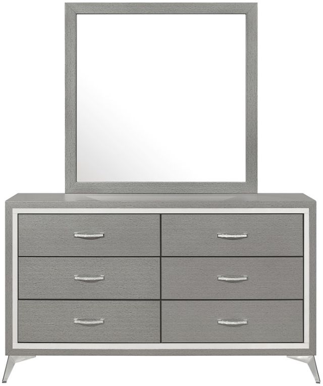 New Classic® Home Furnishings Huxley Gray Dresser and Mirror-2