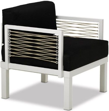 Telescope Casual Ashbee Sectional Cushion Arm Chair with Rope Accents-0
