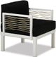 Telescope Casual Ashbee Sectional Cushion Arm Chair with Rope Accents-0