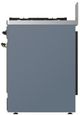 Ilve® Majestic III 30" Blue Gray Pro Style Dual Fuel Natural Gas Range with 5 Black Brass Burners and Burnished Trim-2