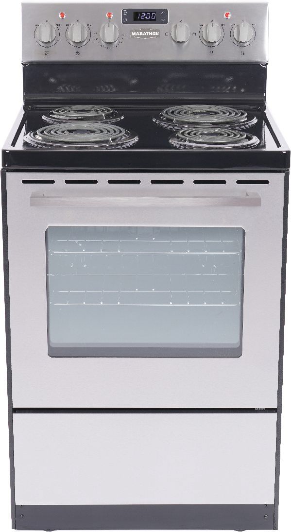 Marathon® 24" Stainless Steel Freestanding Electric Range-0