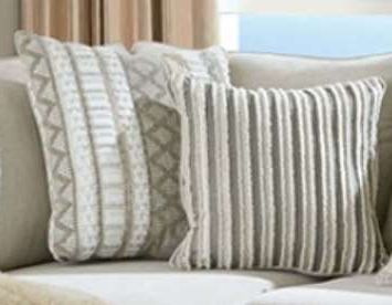 Furniture of America® Clapham 2-Piece Beige/Ivory Right-Arm Facing Sectional-1