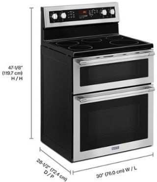 Maytag® 30" Fingerprint Resistant Stainless Steel Freestanding Electric Range-2