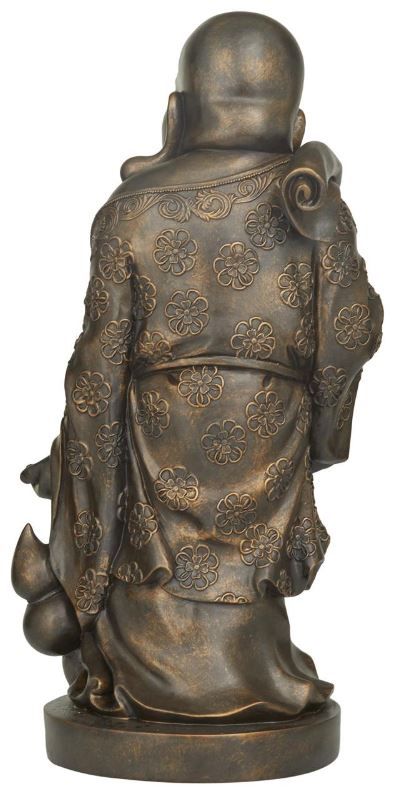 Deco Marche Brown Polystone Buddha Meditating Sculpture-2