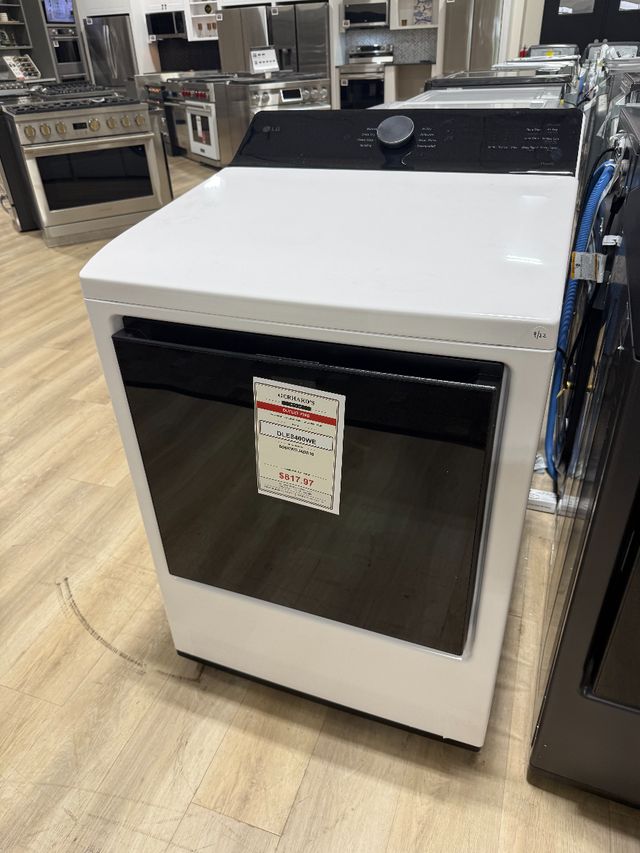 LG 7.3 Cu. Ft. Alpine White Electric Dryer-0