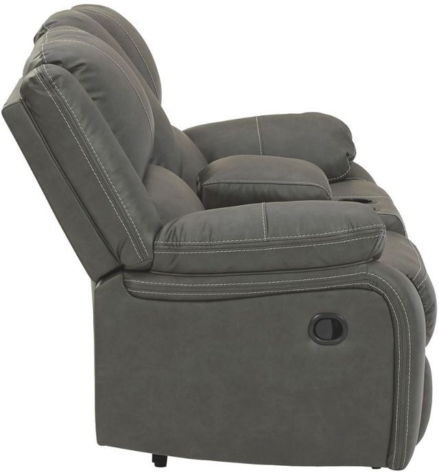 Signature Design by Ashley® Calderwell Gray Reclining Loveseat-4