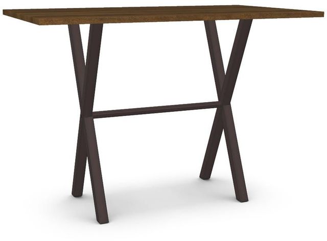 Amisco Customizable Alex 36" Solid Birch Bar Table -0
